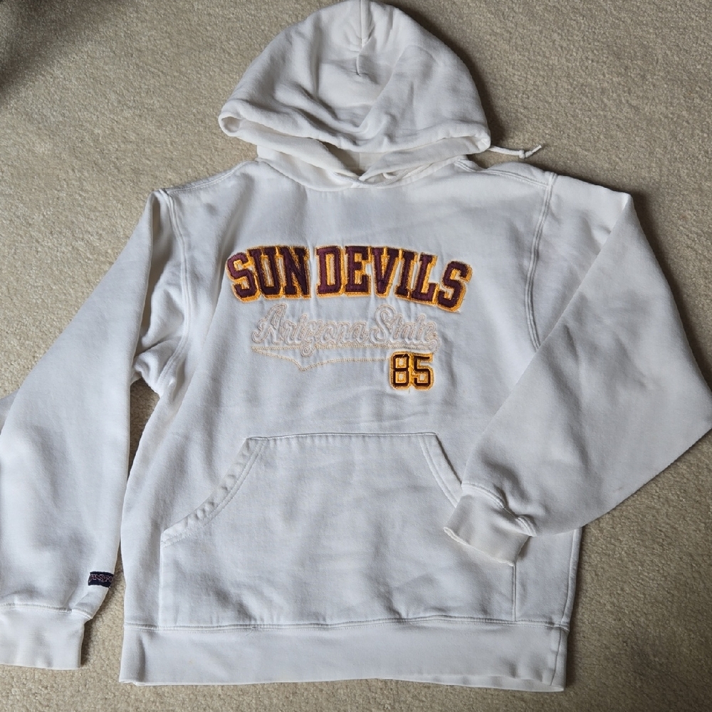 Sun Devils White Hoodie